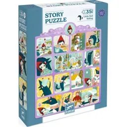 Djeco Story Puzzle 35 brikker – Rødhætte