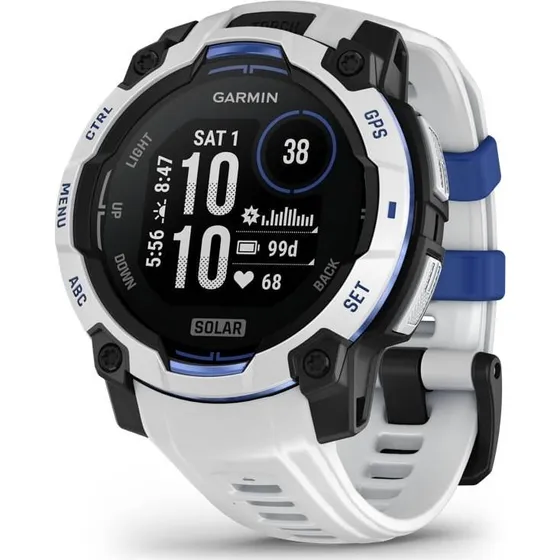 Garmin Instinct 3 Solar 45 mm Whitestone - GPS smartur