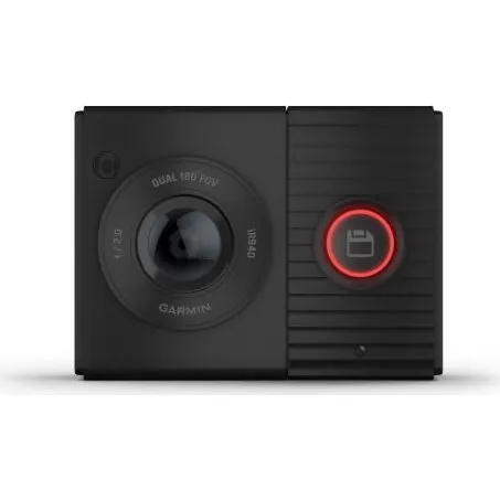 Garmin Dash Cam Tandem 1440p, dobbelte 180°-linser — sort