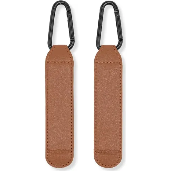 KongWalther Help Me Hooks – brune læder barnevognskroge
