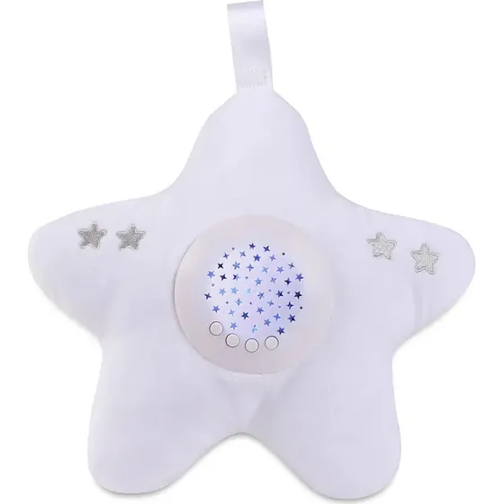 Twinkle Lights Natlampe – Stjerneprojektor med White Noise