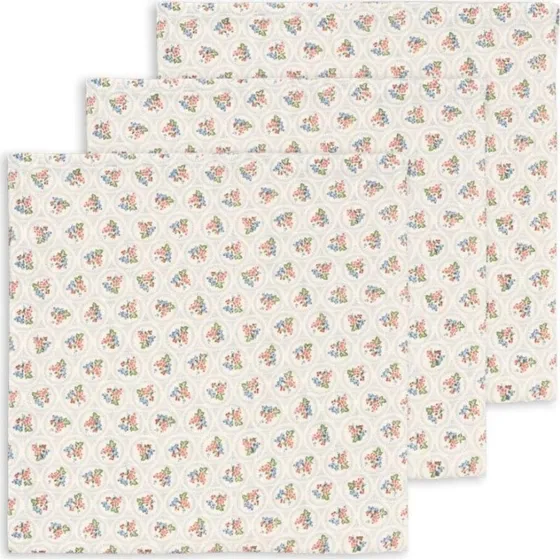 Konges Sløjd Verona Blues 3-pak muslinklude GOTS 65x65 cm