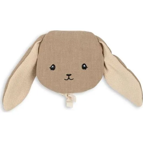 Konges Sløjd stofbog Bunny – blød kaninbog, dyb beige