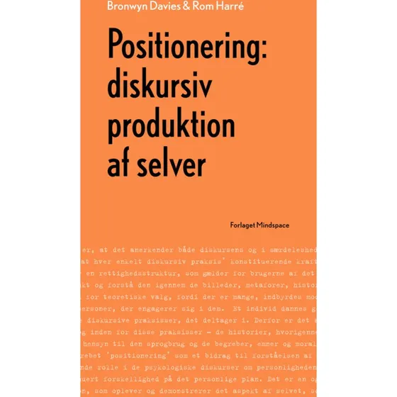 Positionering - Rom Harré & Bronwyn Davies (Bog)
