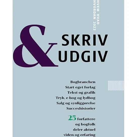 Skriv og Udgiv: Hvem Hvad Hvordan - Antologi af Mondo Forlag