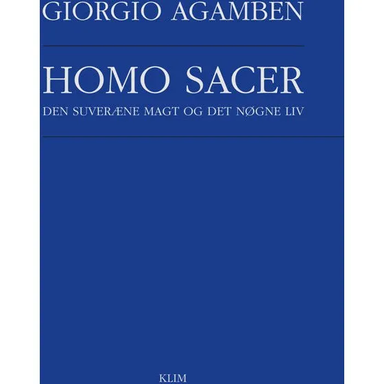 Homo Sacer - Giorgio Agamben