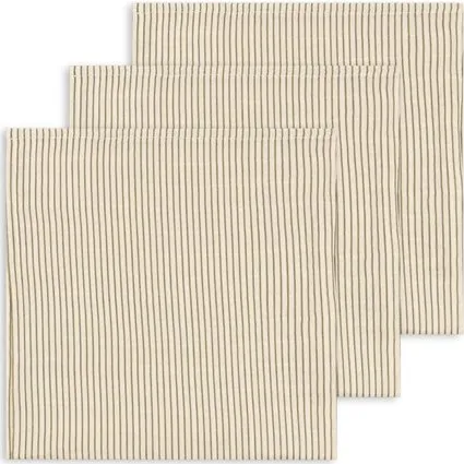 Konges Sløjd Tea Stripe 3-pak stofbleer GOTS 65x65 cm
