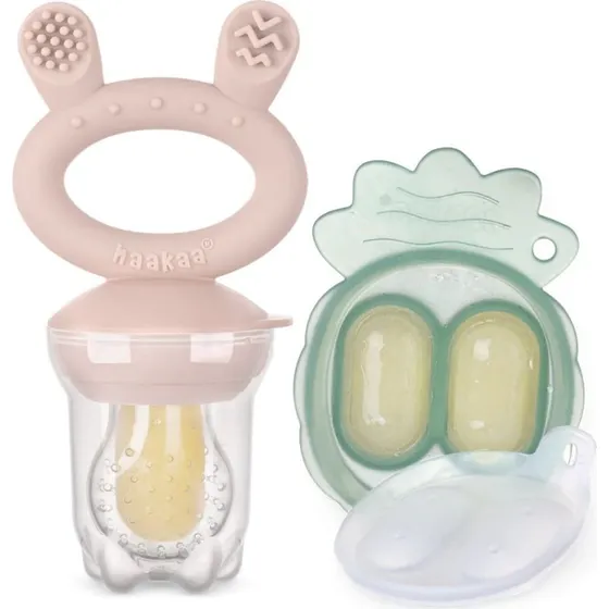 Haakaa Freeze-N-Feed Silikone Food Feeder Mini - Blush