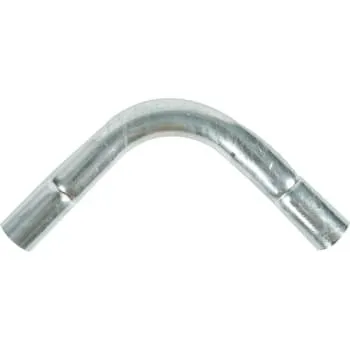 Bøjning 50mm (2") Varmgalvaniseret 90 grader med muffer