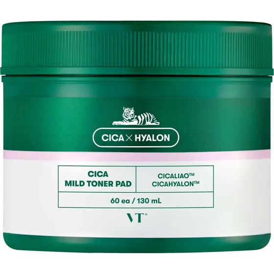 VT Cosmetics Cica Mild Toner Pad 60 stk/130 ml