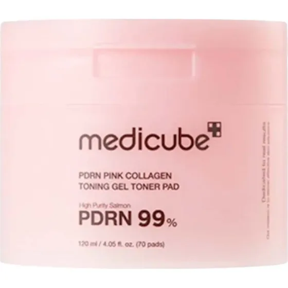 Medicube PDRN Pink Collagen Toning Gel Toner Pad 120 ml