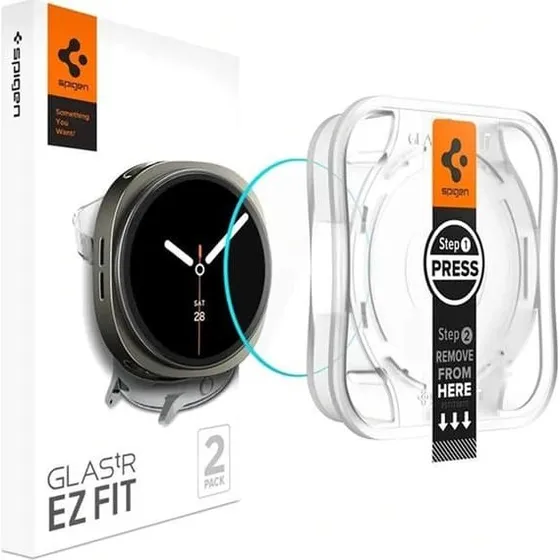 Spigen Skærmbeskytter til Galaxy Watch 8 (44mm) EZ Fit - 2-pak