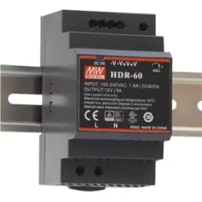 Din-Mont HDR-60-24 Strømforsyning 60W 24V 2,5A