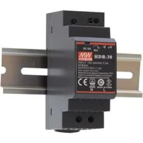 HDR-30-24 Strømforsyning 30W 24V DC 35mm DIN-skinne