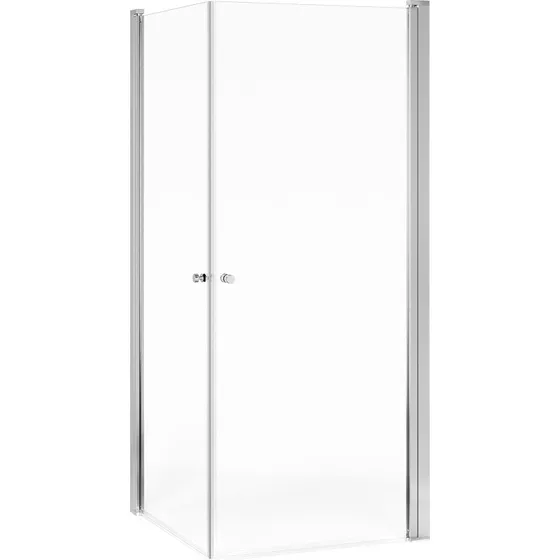 Gustavsberg Square brusehjørne 99x99 cm - klart glas, krom