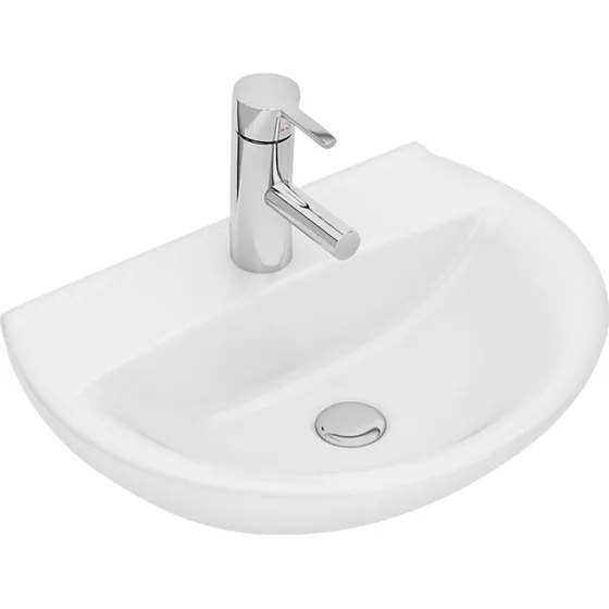 Ifö Spira håndvask buet 500 x 360 mm hvid uden overløb 15052