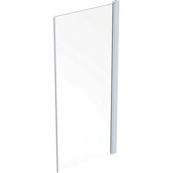 Contura Shower Space brusedør, 87 cm, klart glas, hvid profil