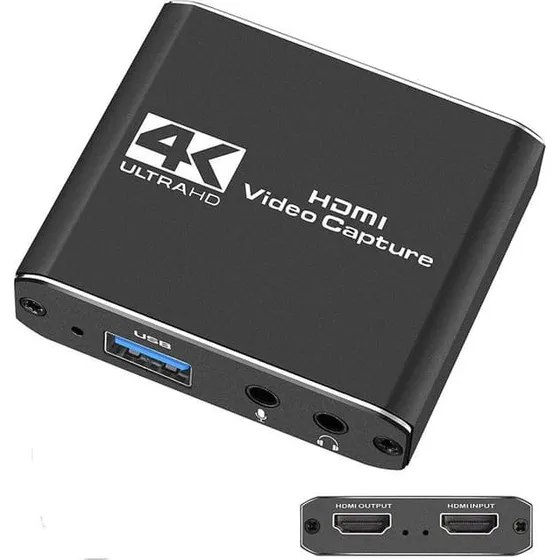 NÖRDIC Videooptagelsesadapter HDMI 4K 30Hz med Loop Out