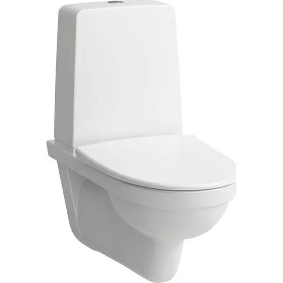 Laufen Kompas væghængt toilet, hvid, uden skyllekant
