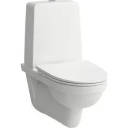 Laufen Kompas væghængt toilet med synlig cisterne og rimless, hvid