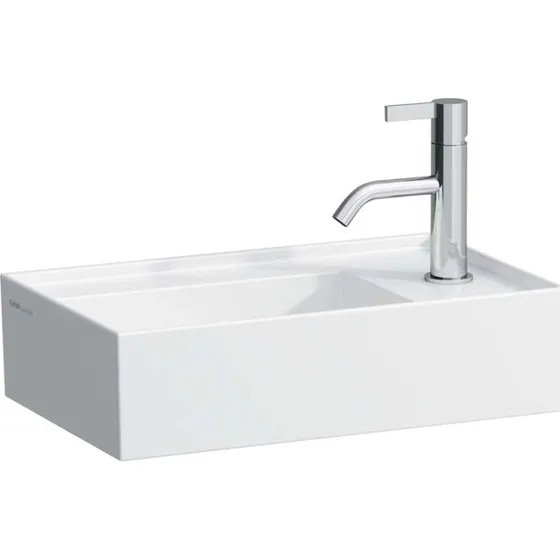 Kartell Laufen håndvask, 46x28 cm, hvid, højre