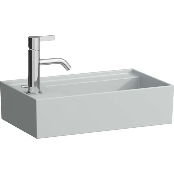 Kartell Laufen håndvask 46x28 cm venstre, mat grå