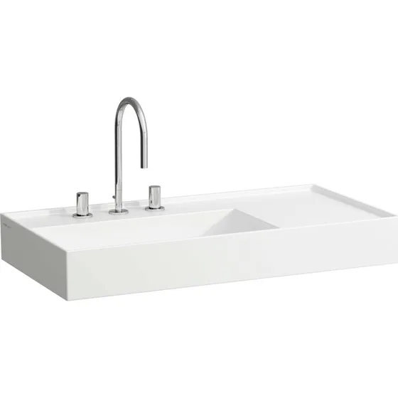 Kartell Laufen håndvask 90x46 cm, venstre, hvid