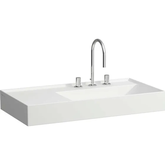 Kartell Laufen håndvask 90x46 cm mat hvid, højre