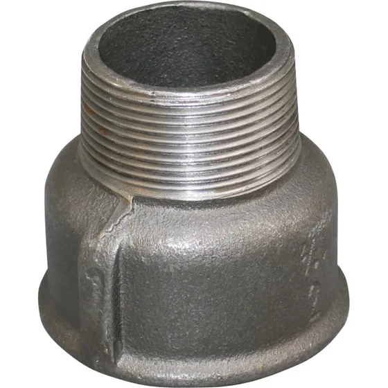 Georg Fischer Sort spidsmuffe 2 1/2" x 2"