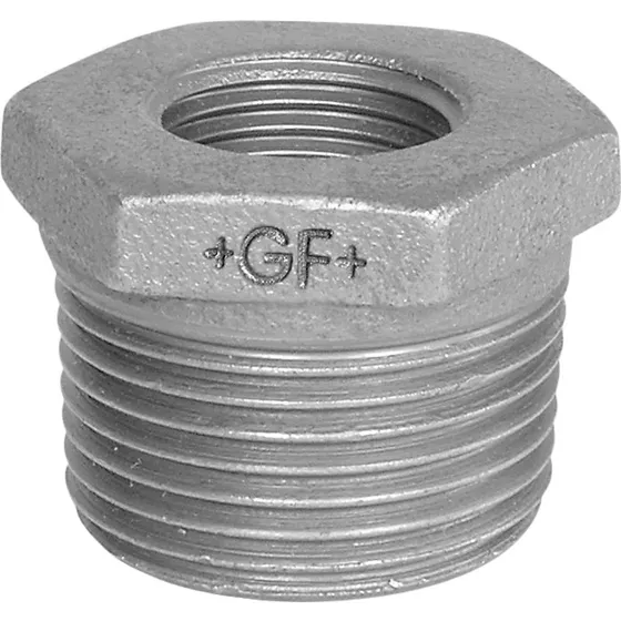 GF Nippelmuffe sort koncentrisk 1" x 1/2"