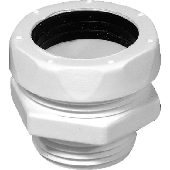 10 stk. Overgang Ø32 mm x 1" x 3/4", hvid plast