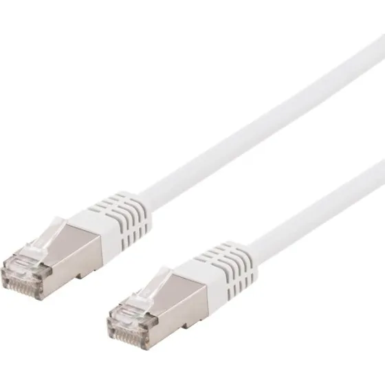 DELTACO S/FTP Cat6 Patchkabel, LSZH, 3m, Hvid