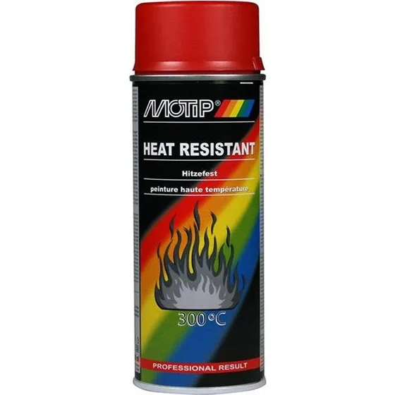 MoTip Varmefast spraymaling Rød 400 ml – op til 300°C
