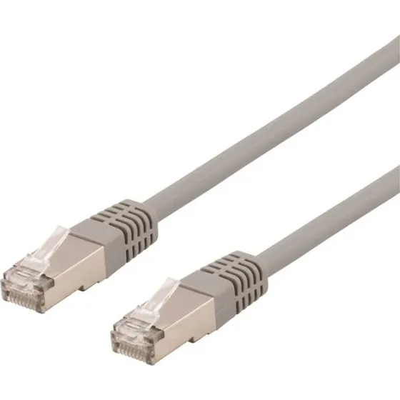 DELTACO Cat6a U/FTP Patchkabel, LSZH, 1,5m, Grå