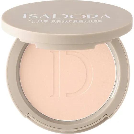 IsaDora The No Compromise Matte Longwear Powder 61 Cool Ivory 8g