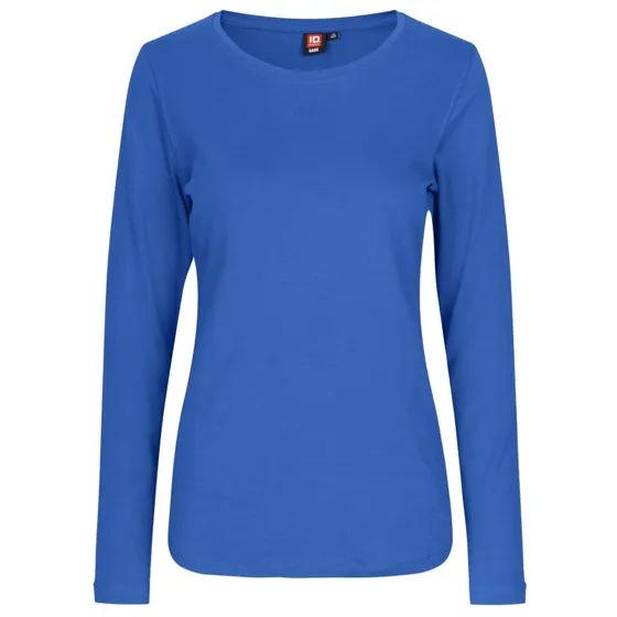 ID Interlock Dame Langærmet T-shirt - Azur - L