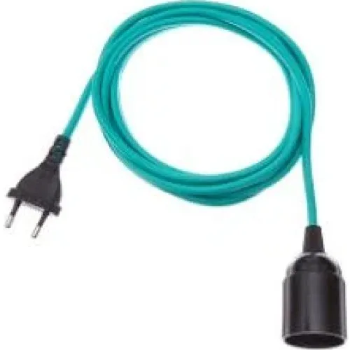 DANLAMP 3m tekstilkabel E27, emerald