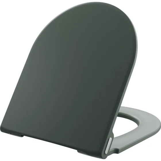 Pressalit Style D2 toiletbræt, soft close, aftagelig, mat grøn