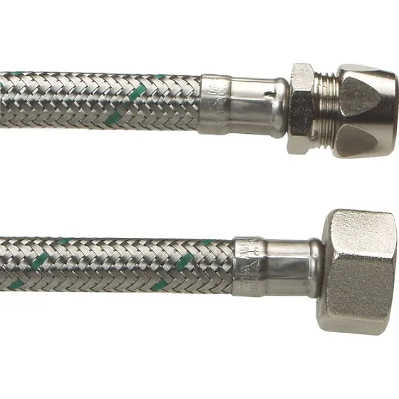 Neoperl Softpex Tilslutningsslange 200 mm - 10 mm x 1/2" Rustfri