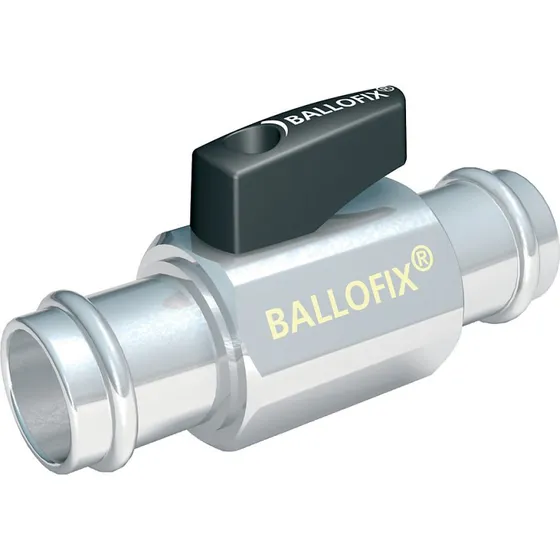 Broen Ballofix kuglehane 15 mm med håndtag - Press-press