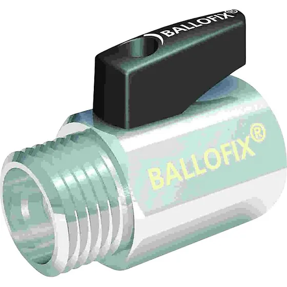 Broen Ballofix kuglehane 3/4'' muffe-nippel med håndtag, krom