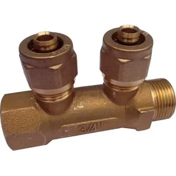 GP Fordelerrør 2-vejs 3/4" x 15 mm