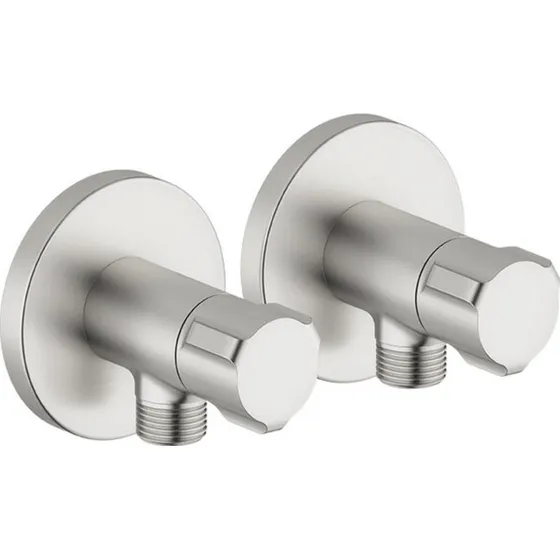Damixa stopventil 1/2 x 3/8" nippel, 2 stk., stål