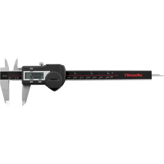 Diesella Digital Skydelære 0-150 mm IP54 med ABS