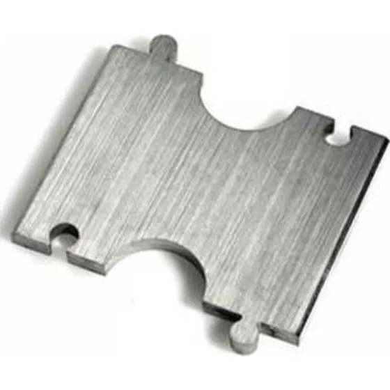 Click One Two mellemstykke, børstet rustfrit stål, 1/2" x 40 mm
