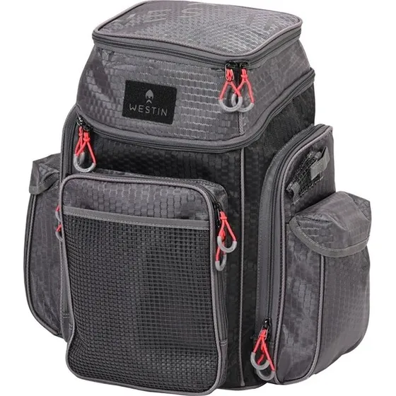 Westin W4 Rygsæk inkl. 2 agnbokse, Large Titanium Black