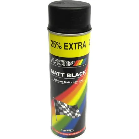 Motip Spraymaling Mat Sort 500 ml