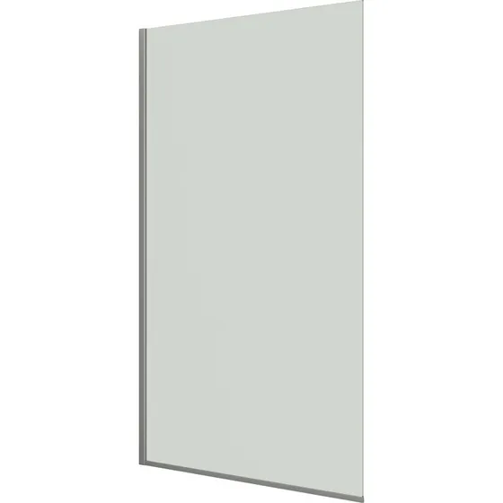 Dansani Match D brusevæg, 137 cm, klart glas, satin profil
