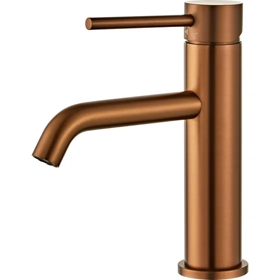Zen Sanitary Slimline håndvaskarmatur, børstet kobber