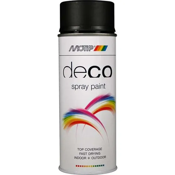 Motip Deco RAL 9005 Mat Sort Spray 400 ml